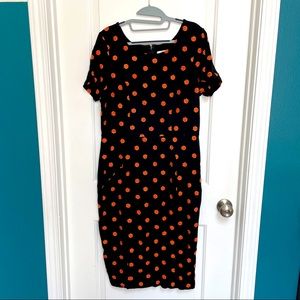 Unique Vintage Halloween pumpkin dress